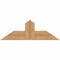 Ekena Millwork Portland Smooth Timber Gable Bracket, Western Red Cedar, 36"W x 12"H x 5 1/2"D x 5 1/2"F, 8/12 Pitch GBW036X12X0606POR00SWR - alternate 1
